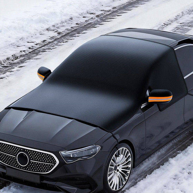 방수 옥스포드 차량덮개 3창 덮개 연중무휴 24시간 보호 사계절 공통 겨울철 눈 방지 서리 방지 눈 방지 여름철 자외선 차단제 차량 햇빛가리개 앞유리, 1개