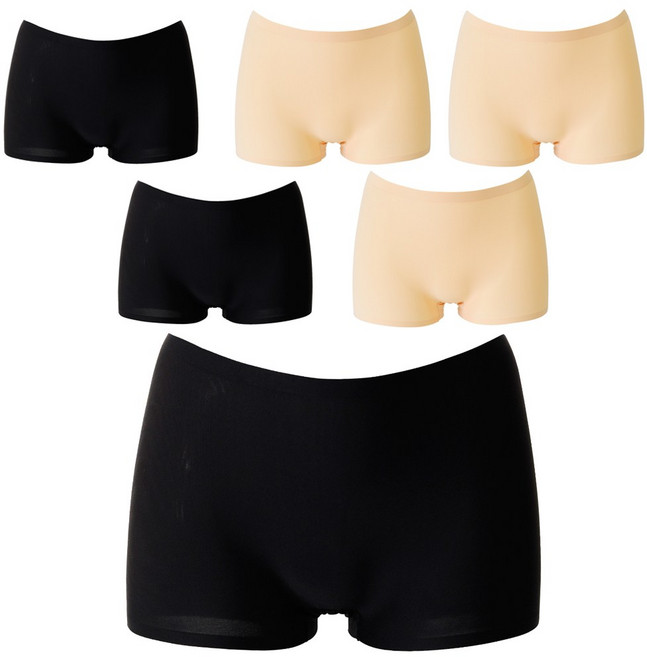 노라인피스 여성 심리스 사각 팬티 6종 세트