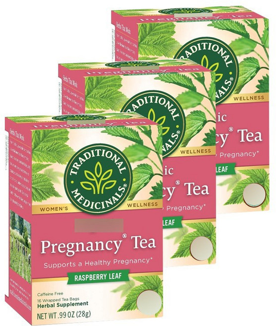 트레디셔널메디시널스 프레그넌시 허벌 우먼스 티 라즈베리 리프, 1.75g, 16개입, 3개