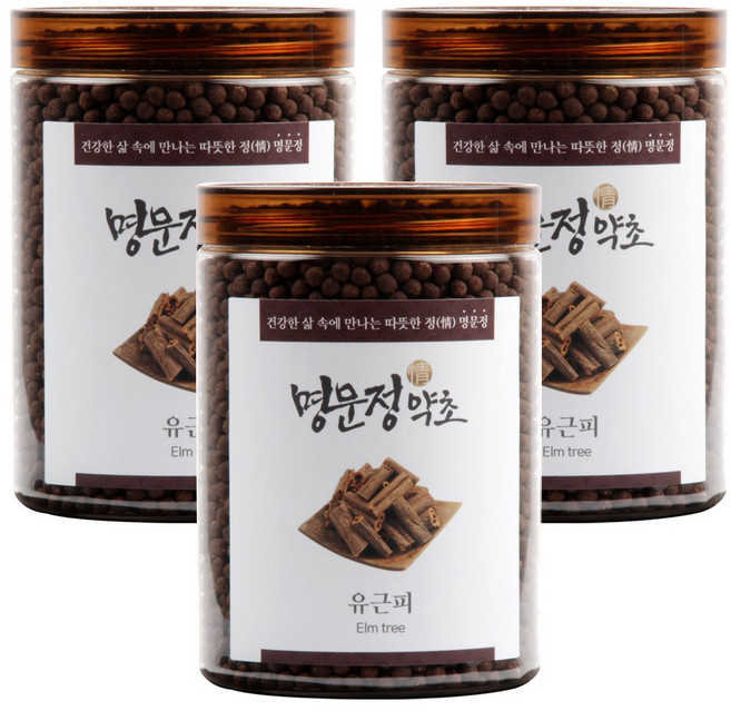 명문정약초 유근피환 느릅나무 뿌리 껍질 환, 400g, 3개