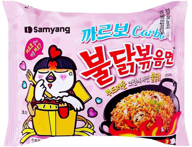 삼양 까르보 불닭볶음면 130g 1(개) 4969 PCS