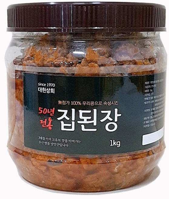 대현상회 50년 전통 집된장, 1kg, 1개