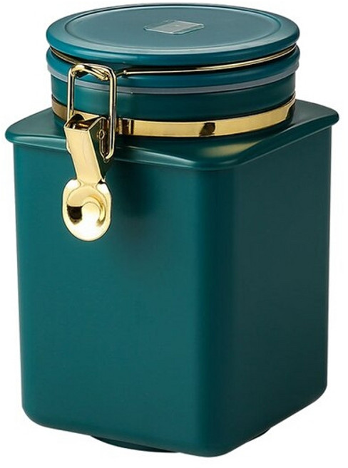 원두 보관 통 커피 뚜껑이 있는 주방 밀폐형 용기 콩 주최자 분유 차 캔 방습 건조 과일 견과류 스낵 용기, 1개