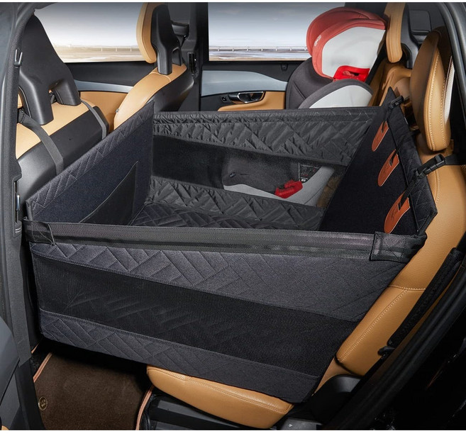 도고 업그레이드 확장형 강아지 카시트, 1세트, 블랙