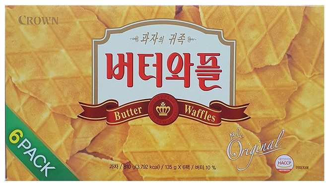 크라운 버터와플, 810g, 1개