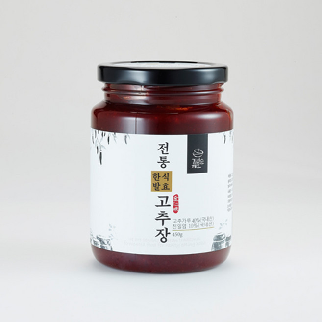 [프롬웰] 김인순제조 100% 국내산 전통 고추장 450g, 1개
