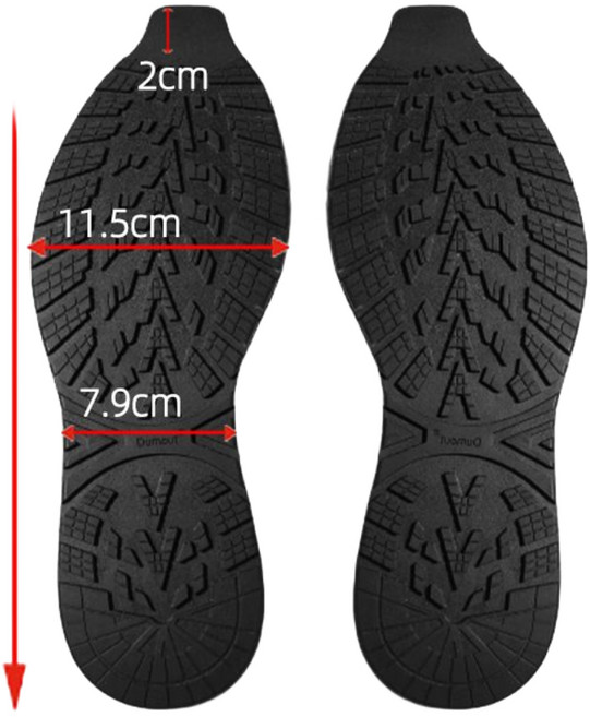 신발용 미끄럼 방지 밑창 고무 착용 가능한 패드 교체 시트 스티커 운동화 1 쌍