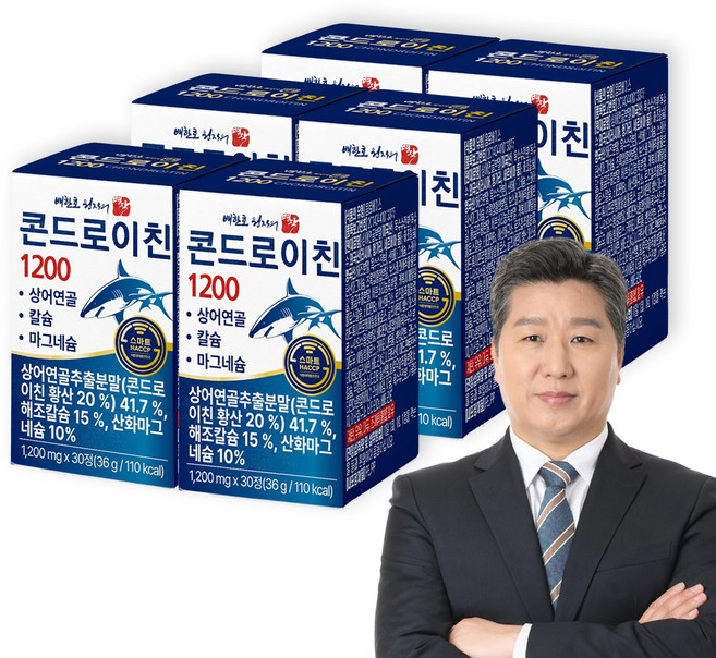배한호 원장의 명작 콘드로이친 1200, 6개, 30정