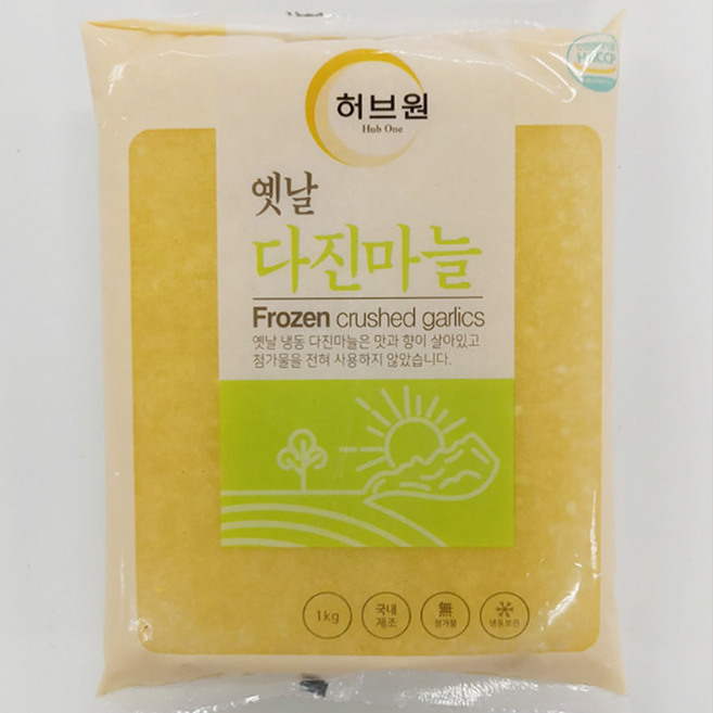 옛날 냉동다진마늘 1kg 갈려진 마늘로 조리가 편리한 간마늘, 1개