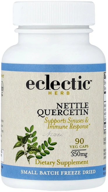 Eclectic Herb 이클렉틱 허브 네틀 퀘르세틴 90 베지캡 항산화 영양제, 1개, 90정 - 쿠팡