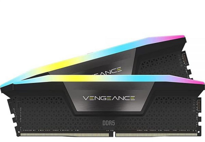 커세어 벤전스 RGB DDR5 RAM 32GB (2x16GB) 6000 CL36 Intel XMP iCUE 호환 컴퓨터 메모리 화이트 (CMH32GX5M2E6000C36W), 32GB (2x16GB)_Black