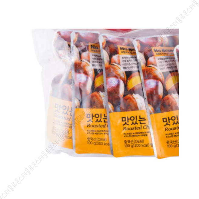 노브랜드 맛있는 군밤 100g x 4개입, 1개, 400g