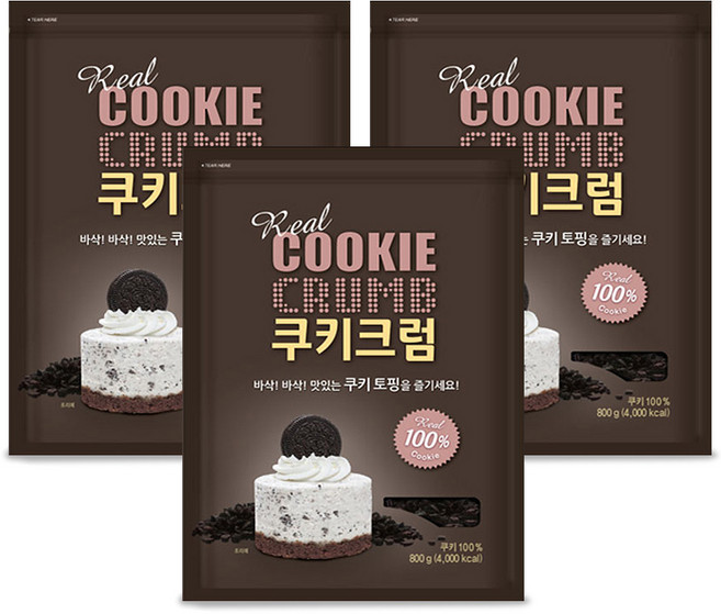 동서 쿠키크럼, 800g, 3개