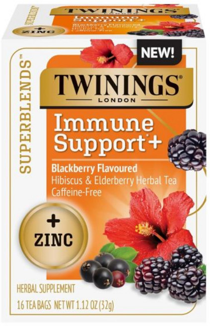 Twinings 트윈잉스 데일리 웰니스 티 버라이어티 팩 허브 & 녹차 맛 18캔(6팩) 따뜻하게 또는 차갑게 즐기세요. 미국 티백