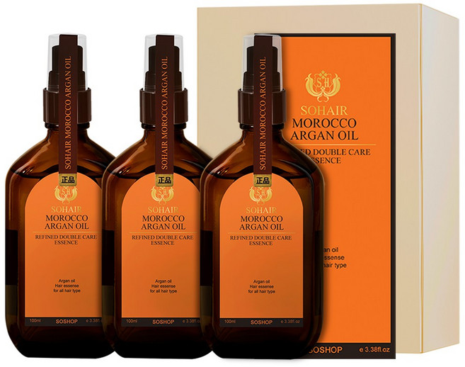 NEW오렌지에디션 쏘헤어 모로코 아르간오일 리파인드 더블케어 에센스, 100ml, 3개