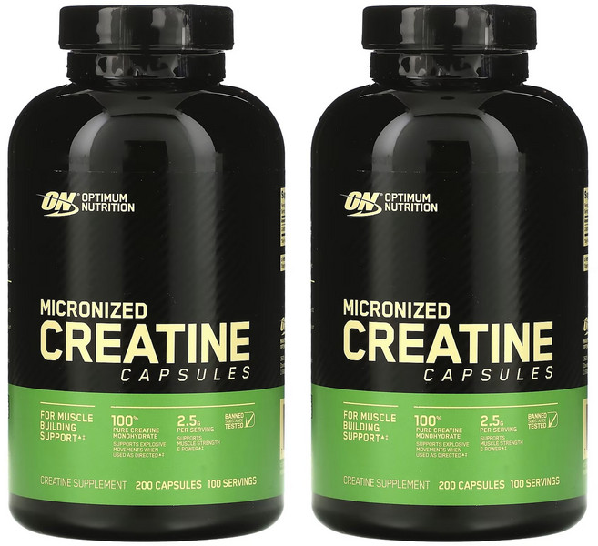 옵티멈뉴트리션 크레아틴 2500mg 캡슐, 200정, 2개