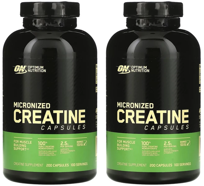 옵티멈뉴트리션 크레아틴 2500mg 캡슐, 200정, 2개 - 쿠팡