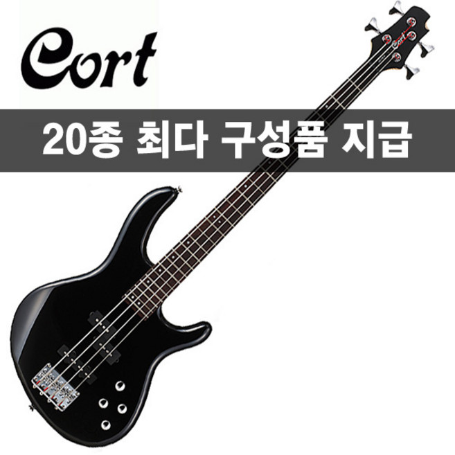 [20가지사은품]Cort 콜트 베이스 Action Bass Plus BK, 1개