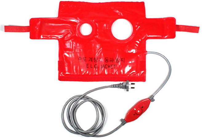 수도계량기 보온자켓 동파방지열선 수도 동파방지 열선 보온 덮게 커버 히터, 2구(수도계량기+감압변), 1개