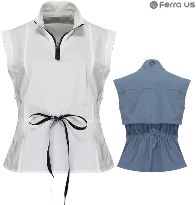 페라어스 여성 아노락 허리조절 리본 골프조끼 AVM4OZ6420