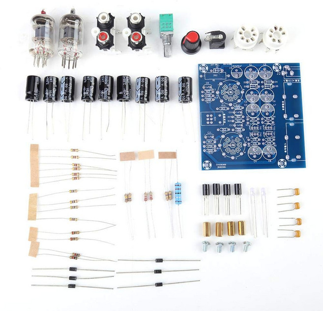 6J1 진공 전자관 밸브 프리앰프 앰프 보드 헤드폰 부품 음악 충실도 키트