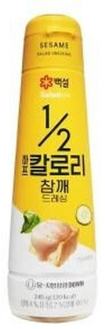 백설 하프칼로리 참깨 드레싱, 245g, 4개