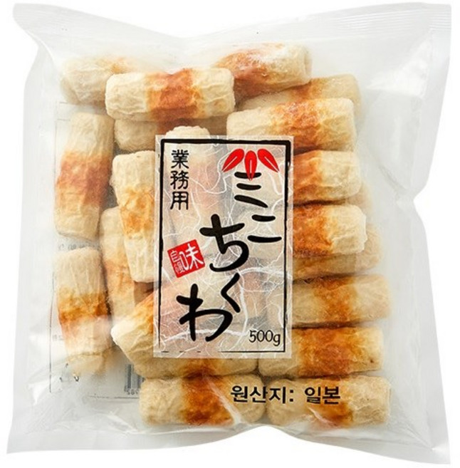 미니찌꾸와 500g(20g 25ea) X 2봉 BOX [와카메], 2개, 500g
