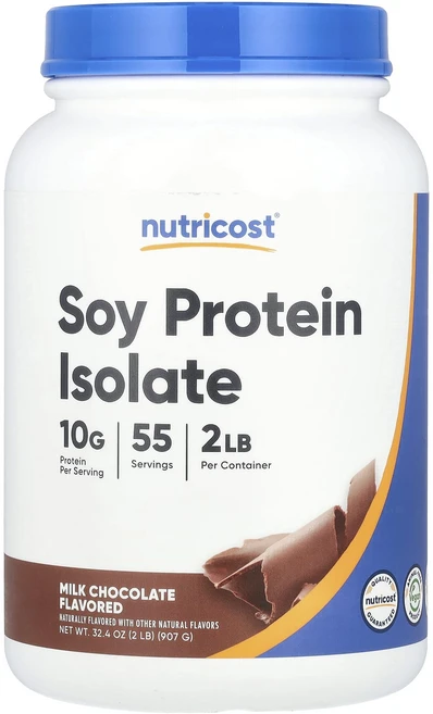Nutricost 분리 대두 단백질 밀크 초콜릿 907g(2lb), Nutricost분리대두단백질밀크초콜릿907g2lb, 907g, 1개 - 쿠팡