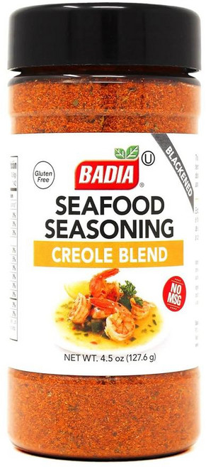 Badia 블랙큰드 해산물 시즈닝 크리올 블렌드, 1개, 127.6g