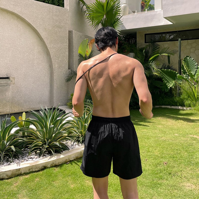 [자체제작] 비바럽 수영복 밴딩 반바지 남성 나일론 쇼츠 SW20109M