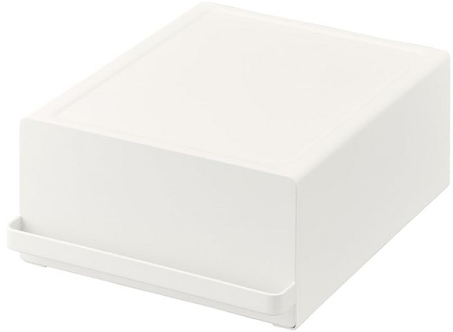 야마자키 실업 (Yamazaki 서랍 포함 주방 가전 밑 랙 화이트 약 W22.2 × D27.5 × H11.5cm (손잡이 포함 타워 tower 슬라이드 선반 소품 수납 홍차팩 수, 상세페이지 참조, 1개