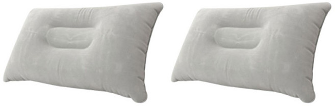 캠핑 에어 베개 백패킹 차박 여행 휴대용 쿠션 베게 배개, 2개