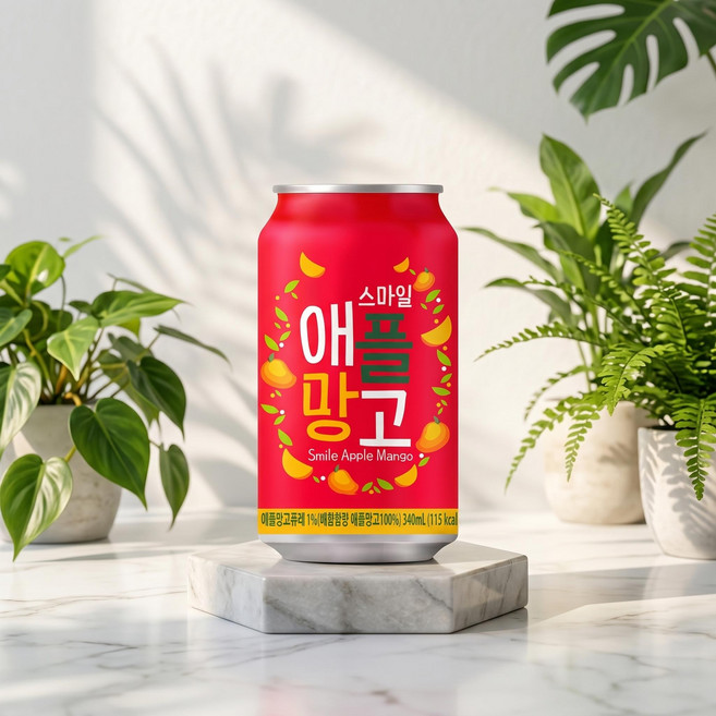 연호 스마일 애플망고 340ml x 24캔, 24개