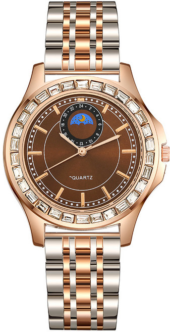 비언홀리 문페이즈 남성 고급 메탈 손목시계