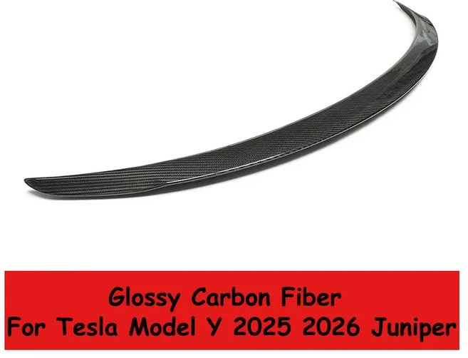 테슬라 모델 3 하이랜드 2026 고성능 스포일러 Y 주니퍼 리얼 카본 파이버 오리지널 트렁크 윙 액세서리