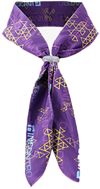 TORIMALL 인콘트로 -5도 아이스 쿨 스카프, 퍼플, 1개