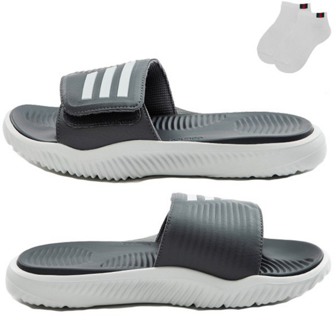 아디다스 슬리퍼 ALPHABOUNCE 슬라이드 2.0 실내화 PL0710 +양말