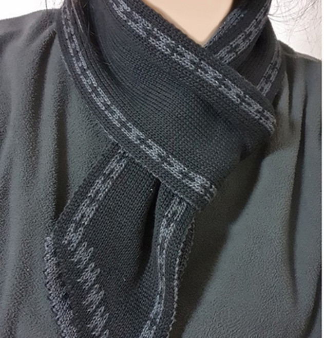 잇츠스토어 양면 짧은 목도리 머플러 남자 여자 목감싸개