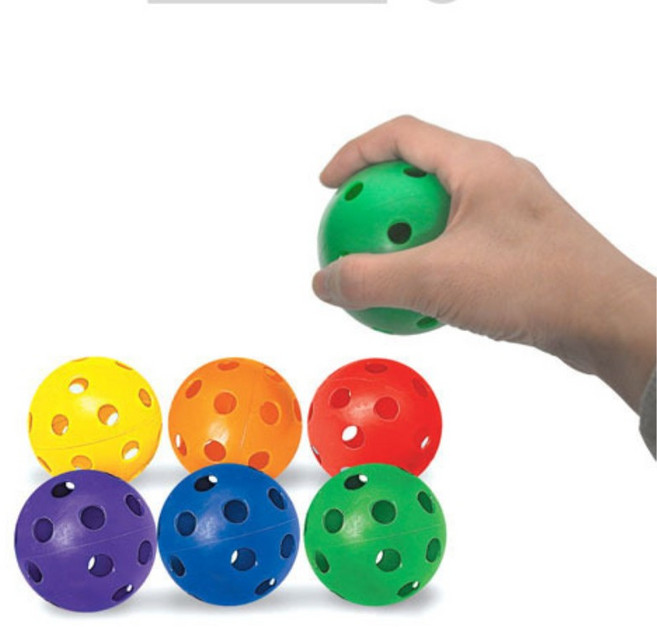 스쿠프볼 하키퍽 플로어볼용 코스모펀볼 6색 6개세트 유아동체육 실내스포츠 학교용