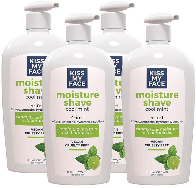 키스 마이 페이스 모이스처 쉐이브 크림 쿨 민트 325ml 4개, 키스 마이 페이스 모이스처 쉐이브 크림 쿨 민트 325 - 쿠팡