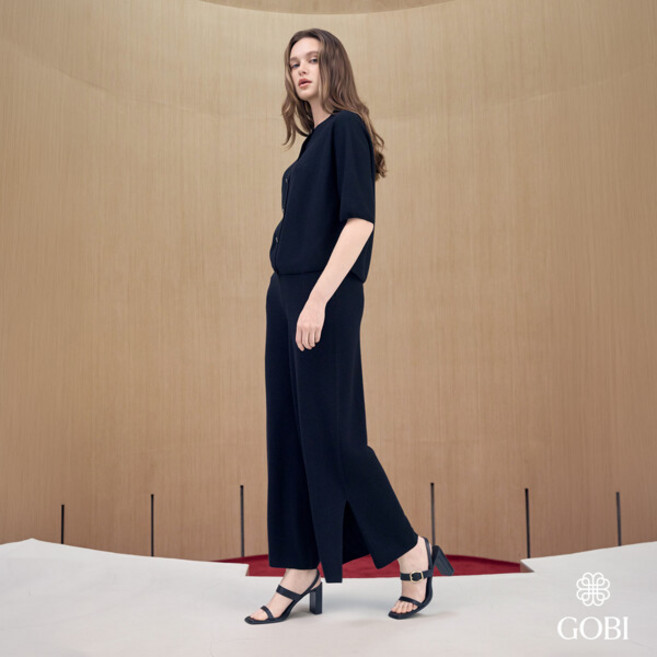 [NEW 컬러] 고비(GOBI) 실크 캐시미어 슬릿 와이드 팬츠