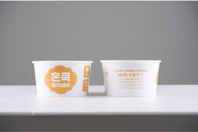 한라비 전자레인지용 종이 라면 용기 30개 + 혼쿡 30개(라면 반개 사이즈), 1세트, 60개