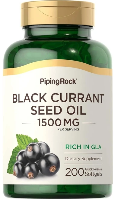 블랙 커런트 씨 오일 1500mg 고함량 200정 감마리놀렌산 미국산 Black Seed, 블랙 커런트 씨 오일  200정, 1개 - 쿠팡
