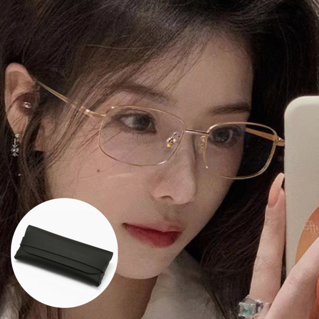 반티타늄 초경량 긱시크 안경+케이스