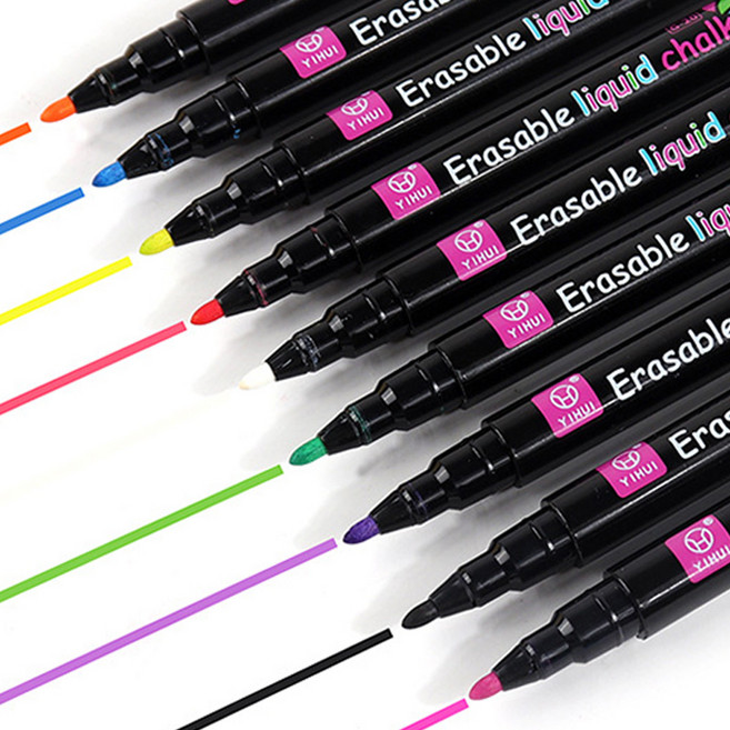 미니플 자석 블랙보드 마카펜 세트, 8개입