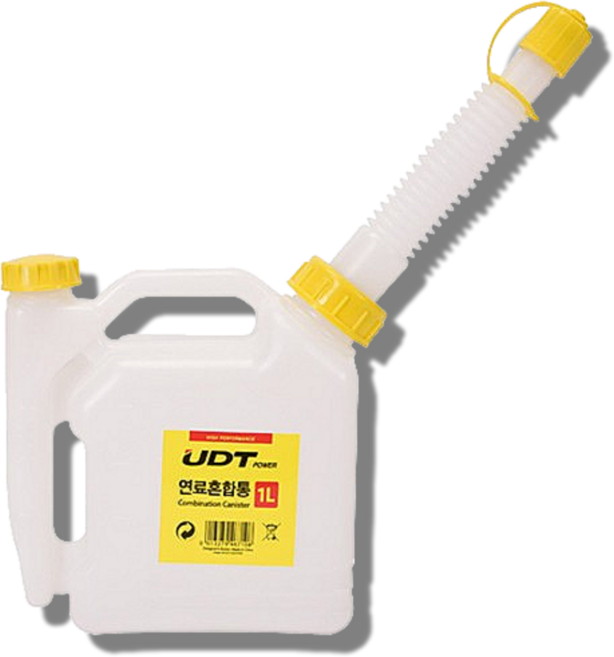 UDT 연료 혼합통 2사이클 전용 예초기 기름 1L, 1개