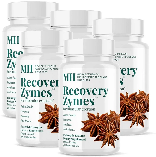 MH 리커버리 자임스 MICHAEL'S Health Recovery Zymes proteolytic enzyme formula, 5개, 180정 - 쿠팡