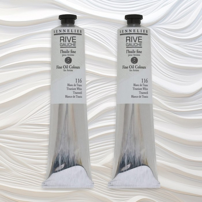 시넬리에 리브고쉬 유화 200ml 2개입 (징크화이트 티타늄화이트), 단품, 단품