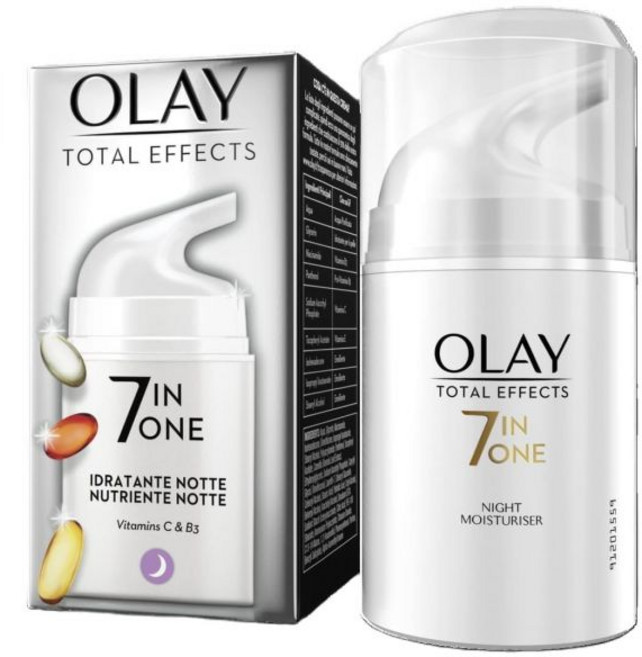 Olay 올레이 토탈 이펙트 7 in 1 Night 모이스처라이저 뉴리쉬 오버나이트 크림 50ml, 1개