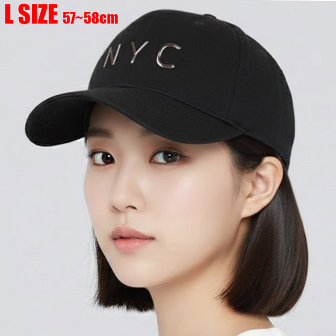 베이직엠 남성 여성 야구모자 볼캡 밴딩 메탈 NYC (M L사이즈/55~57cm 57~59cm)